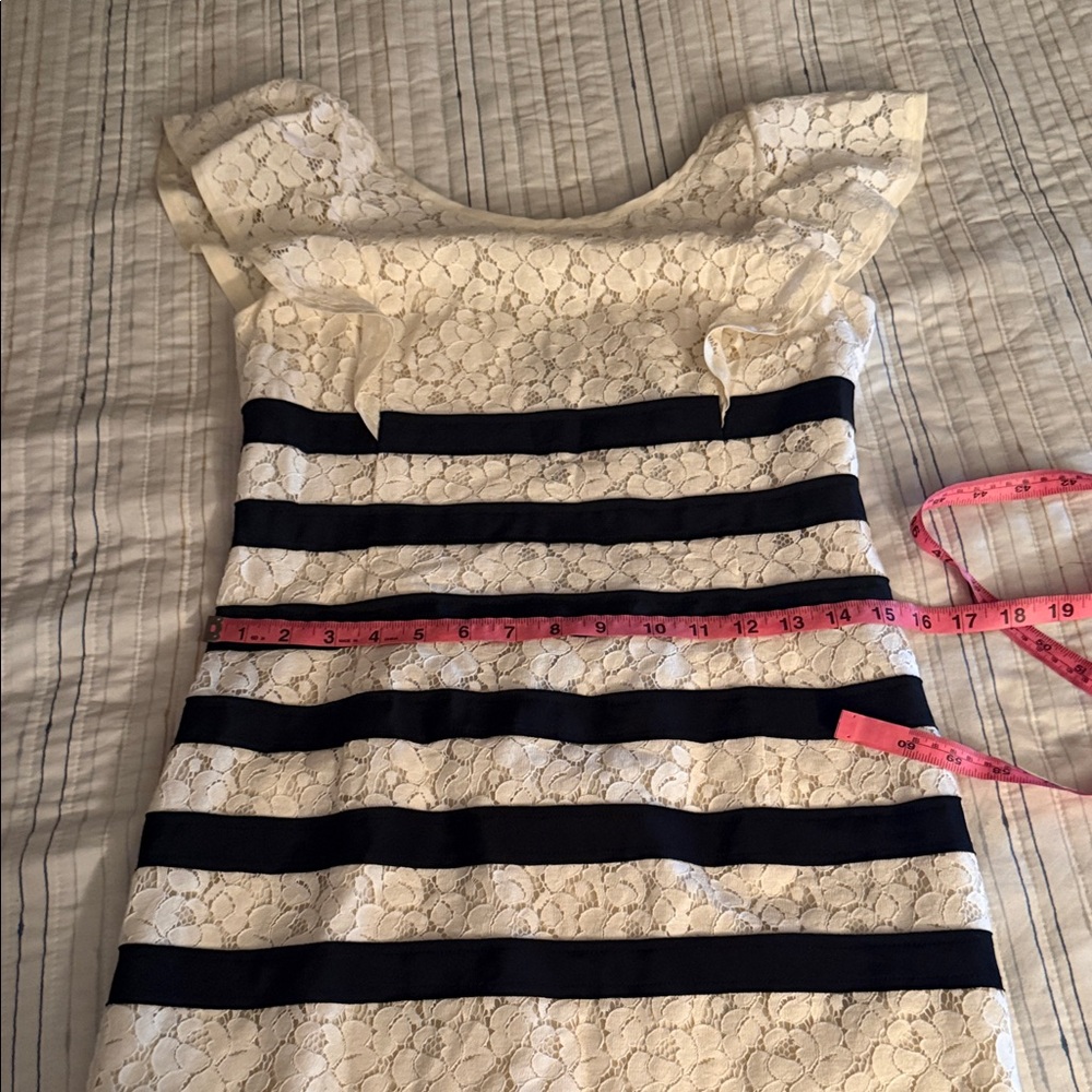 BCBG Black and White Striped Mini Dress - Picture 6 of 14